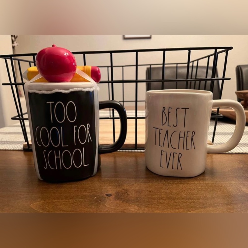 NEW! RAE DUNN Too Cool mug + Topper